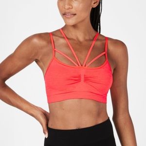 NWT Sweaty Betty Vinyasa Padded Yoga Bra Pink L